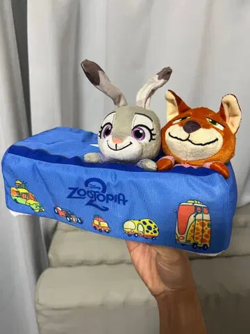 주토피아 2 디오라마 티슈 케이스 닉 주디