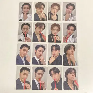 ATEEZ makestar 코 핑퐁 스트로우 트레이딩 카드 16종 컴프