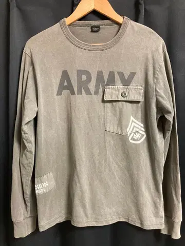 AVIREX 긴팔 티셔츠 [페이드 사양]