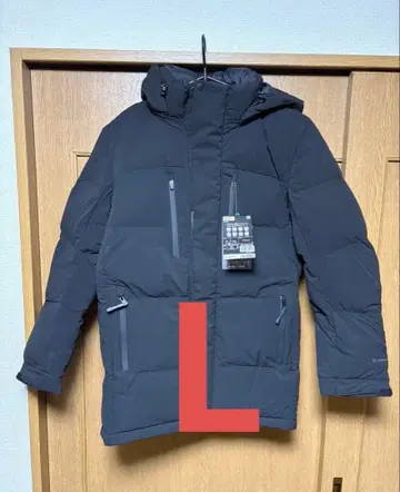 워크맨 엑스쉘터 단열알파 프리미엄 기가퍼프 다운 코트 L 블랙