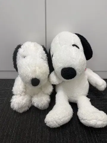 스누피 봉제 인형 2개 빅 사이즈 (유니버셜 상품 & 게임센터 경품)