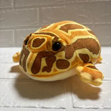 [ 새상품 ] CUTE 아프리카발톱개구리 쫀득한 봉제 인형 개구리 브라운