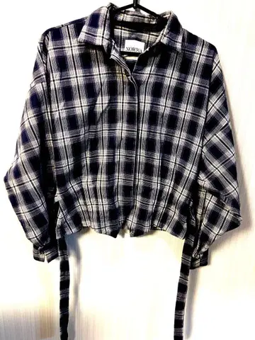 [ NORA KAMALI ] 네이비와 화이트 체크 셋업