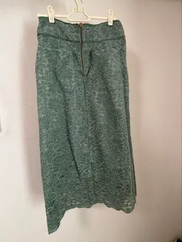 레이디 아젤 레이스 타이트 스커트 그린 거의 미사용