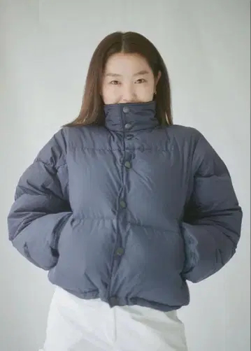 peep inside head 시바타 히카리 다운 자켓 네이비