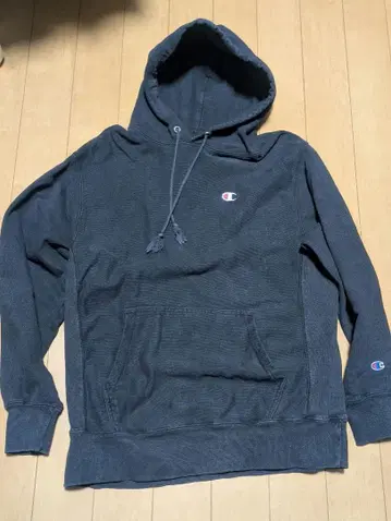 챔피언 리버스 위브 후드티 L 블랙