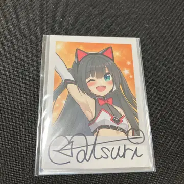 나츠이로 마츠리 폴라로이드풍 브로마이드 친필 사인