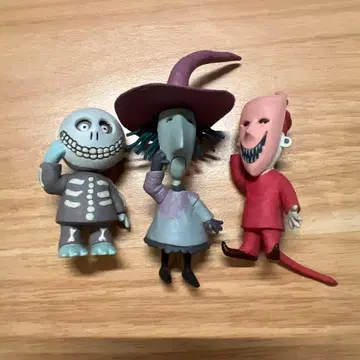 나이트메어 비포 크리스마스 애니메이션 스타일 피규어 3체 세트