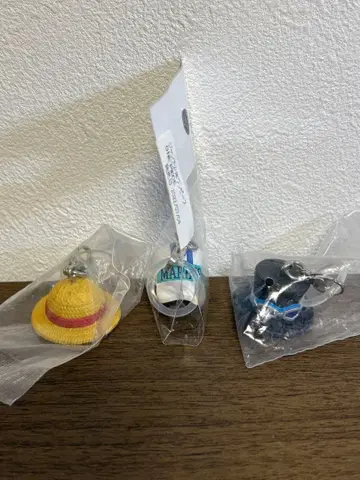 원피스 루피 해병 사보 모티브 키링 세트