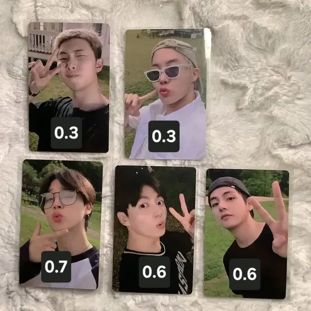 방탄소년단 bts 인더 숲 포카 rm jhope jm v jk