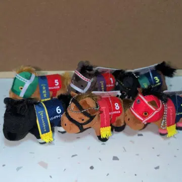 경주마 미니어처 피규어 6개 세트