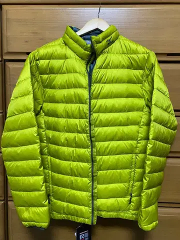 새상품 미즈노 프레스 써모 다운 자켓 그린 계열 경량