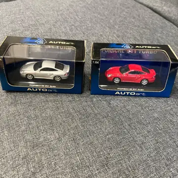 AUTOart 포르쉐 911 터보 1:64 2대 세트