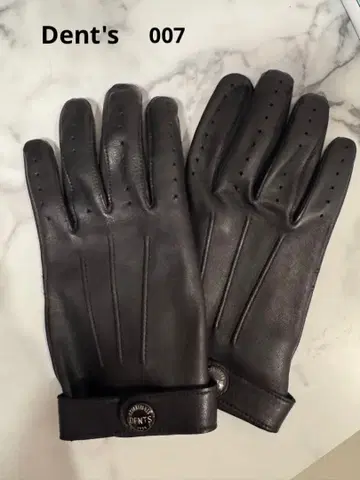 DENTS 블랙 가죽 장갑 M 사이즈
