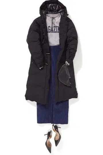 MONTGOMERY THIRD MAGAZINE 콜라보 더플 다운 코트