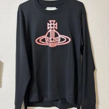 신상 블랙 긴팔 T셔츠 빨간색 그래픽 프린트