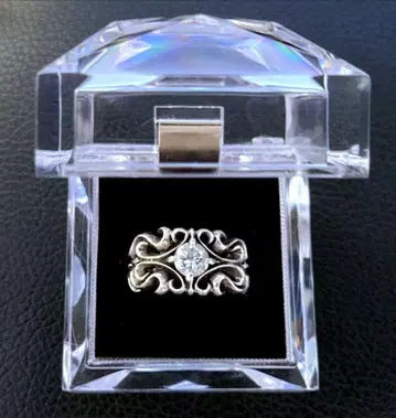 구하기 어려움 BLESS 블레스 실버 925 바로크 플레어 크로스 링