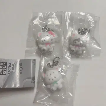 산리오 메지루시 액세서리 폭신폭신 스노우 키티 포차코 쿠로미