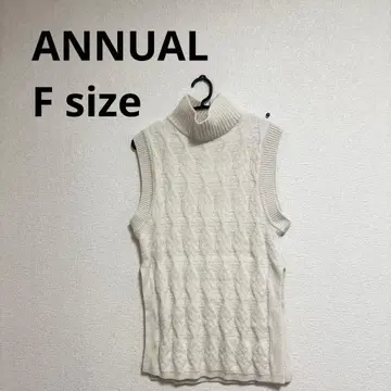 ANNUAL 아뉴얼 아가일 니트 베스트