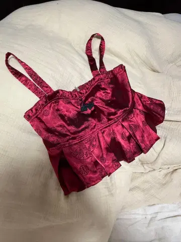 [새상품급] 차이나풍 프릴 부착 뷔스티에