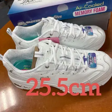 미사용 새상품 Skechers D'Lites 화이트 스니커즈 25.5cm