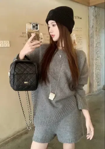 GYDA 한국 패션 갸루 니트 스웨터 셋업 가격 인하 불가