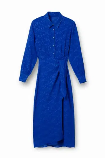 [ 미사용 새상품 택 포함 ] Desigual 긴팔 셔츠 원피스 데시구알