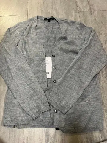 [ Selery ] 그레이 V넥 가디건 L 미사용품