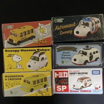 스누피 토미카 6대 세트