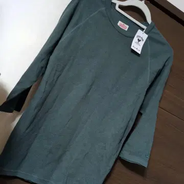 MR. MARKET 그레이 래글런 슬리브 T셔츠