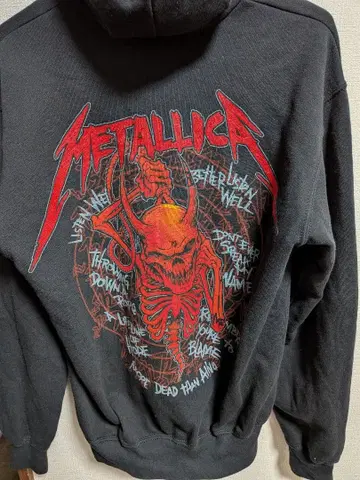 METALLICA 스컬 디자인 후드티
