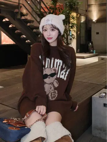 Darich Danimal 베어 니트 풀오버