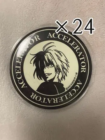 액셀러레이터 축광 캔뱃지 24개