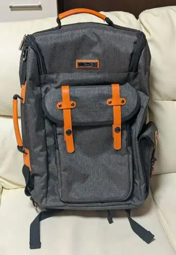 D.KELLY 백팩 그레이 x 오렌지