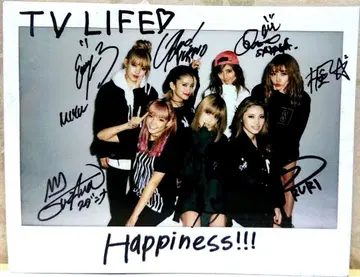 Happiness 친필 사인 폴라로이드 폴라 E-girls 당선
