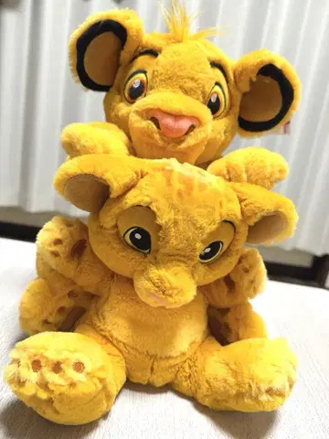 심바 라이온킹 플러피 퍼펫 봉제 인형