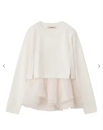 코코딜 페플럼 블라우스 레이어드 니트