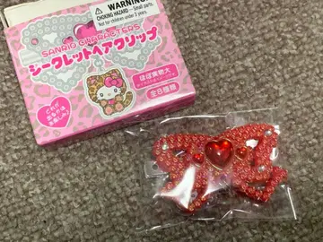 산리오 시크릿 헤어 클립 레오파드 무늬 키티