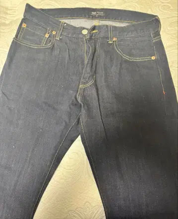 BEAMS 청바지 데님 팬츠 롱 바지 고급스러움 S 사이즈