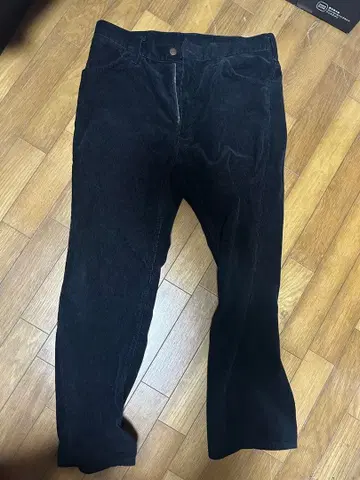 Wrangler 코듀로이 팬츠 블랙