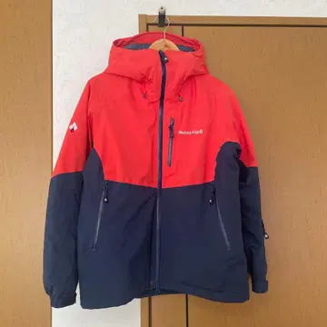 최상급 모델 컨디션 최상 몽벨 파우더호프 파카 알파인 빨간색/네이비