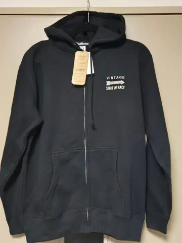 [새상품] Real Bvoice 집업 후드티 L 사이즈 블랙