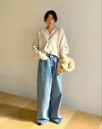 Sea Roomlynn 와이드 허리 배기 24인치