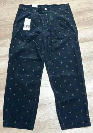 ZARA 남성용 코듀로이 와이드 팬츠