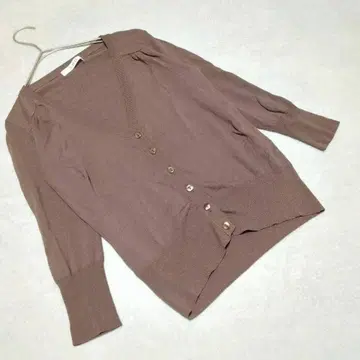 [ SPB ] 에스피비 ( 02 ) 가디건 니트 얇은 소재 V넥 브라운