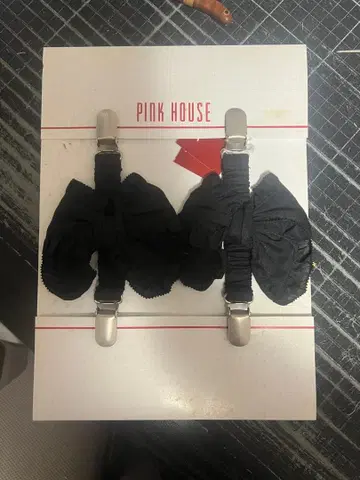 핑크하우스 택시 올림 리본 클립