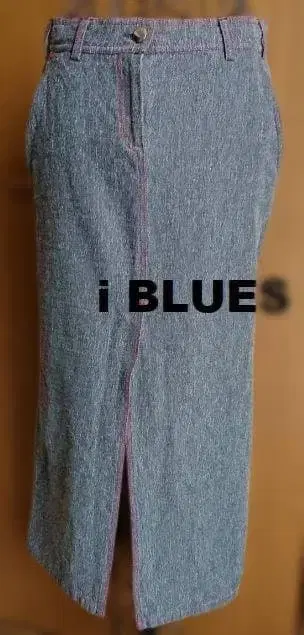 iBLUES 울 혼방 비대칭 롱 스커트