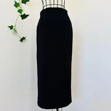 UNIQLO:C 크레이프 저지 슬림 스커트 블랙 S