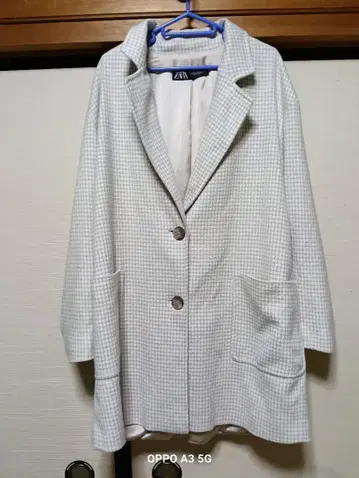 ZARA 체크 무늬 캐주얼 자켓 M 사이즈