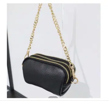 체인 미니 백 블랙